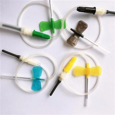 12 colių vamzdelių kraujo surinkimo rinkinys su Luer adapteriu