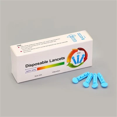 21G–33G vienkartinis gliukozės lancetas